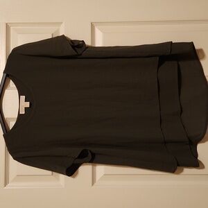 Michael Kors dark green short-sleeve blouse, medium